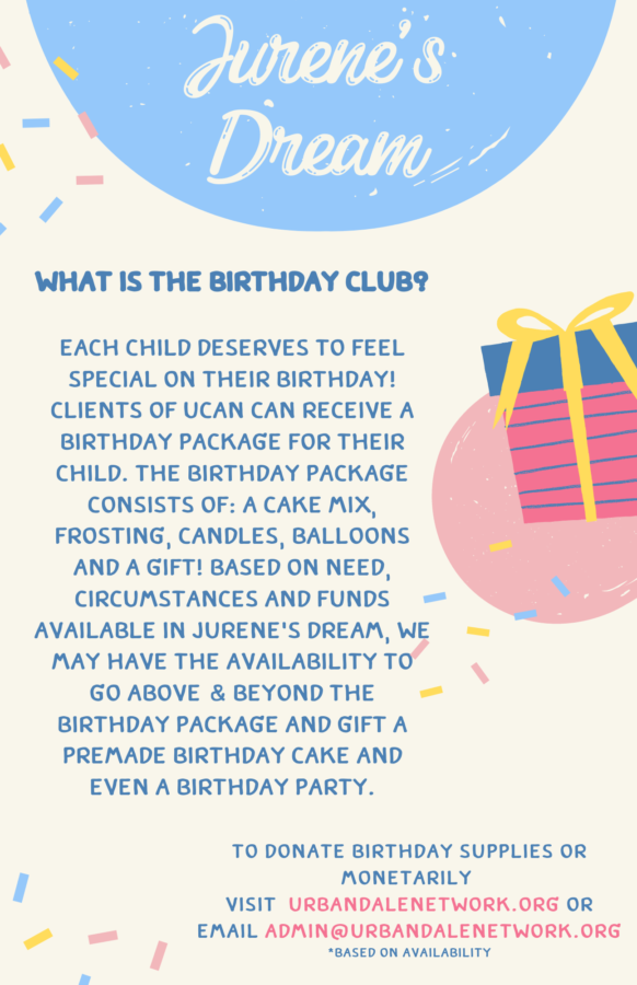 Jurene’s Dream Birthday Program – Urbandale Community Action Network